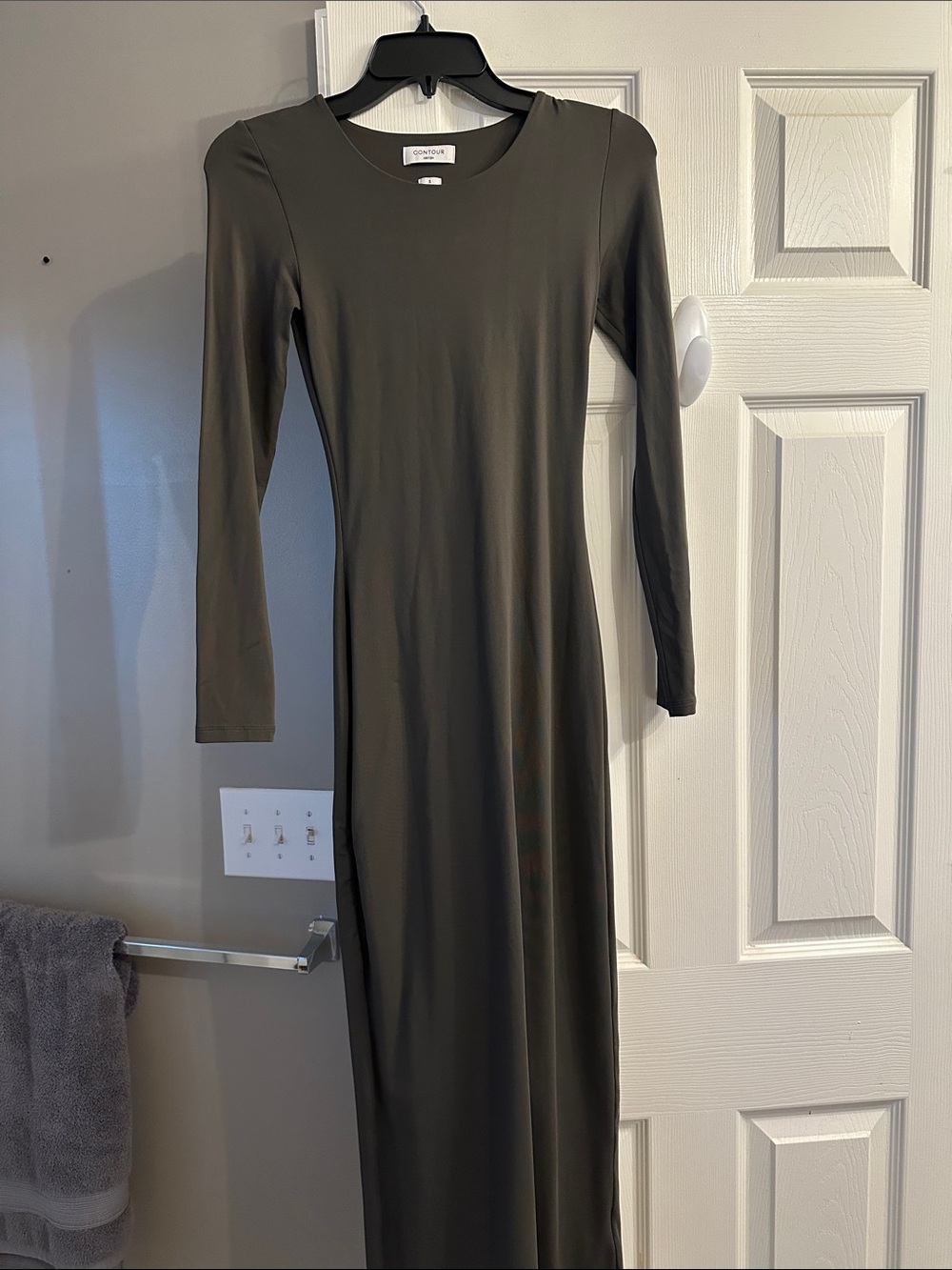Aritzia Long Sleeve Maxi Dress in Green